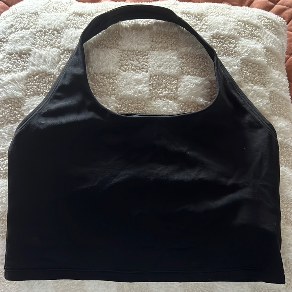 Athleta Black Halter Crop Workout Tank - Women’s size small. Perfect condition.